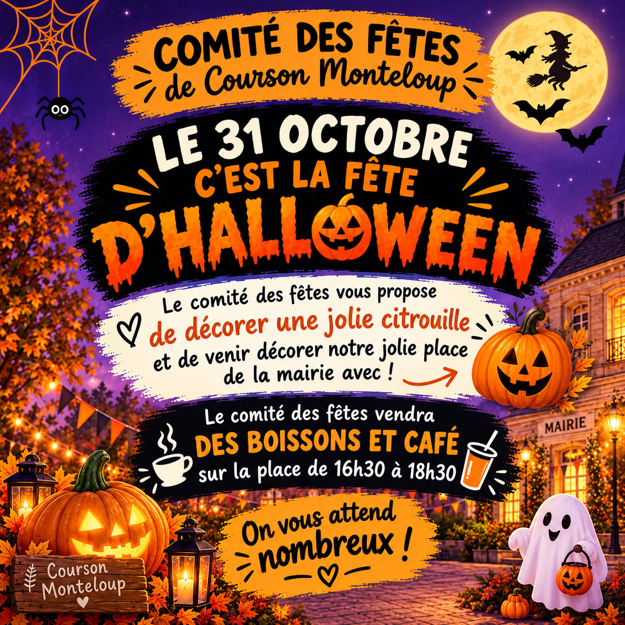 Halloween le 31 octobre à Courson-Monteloup